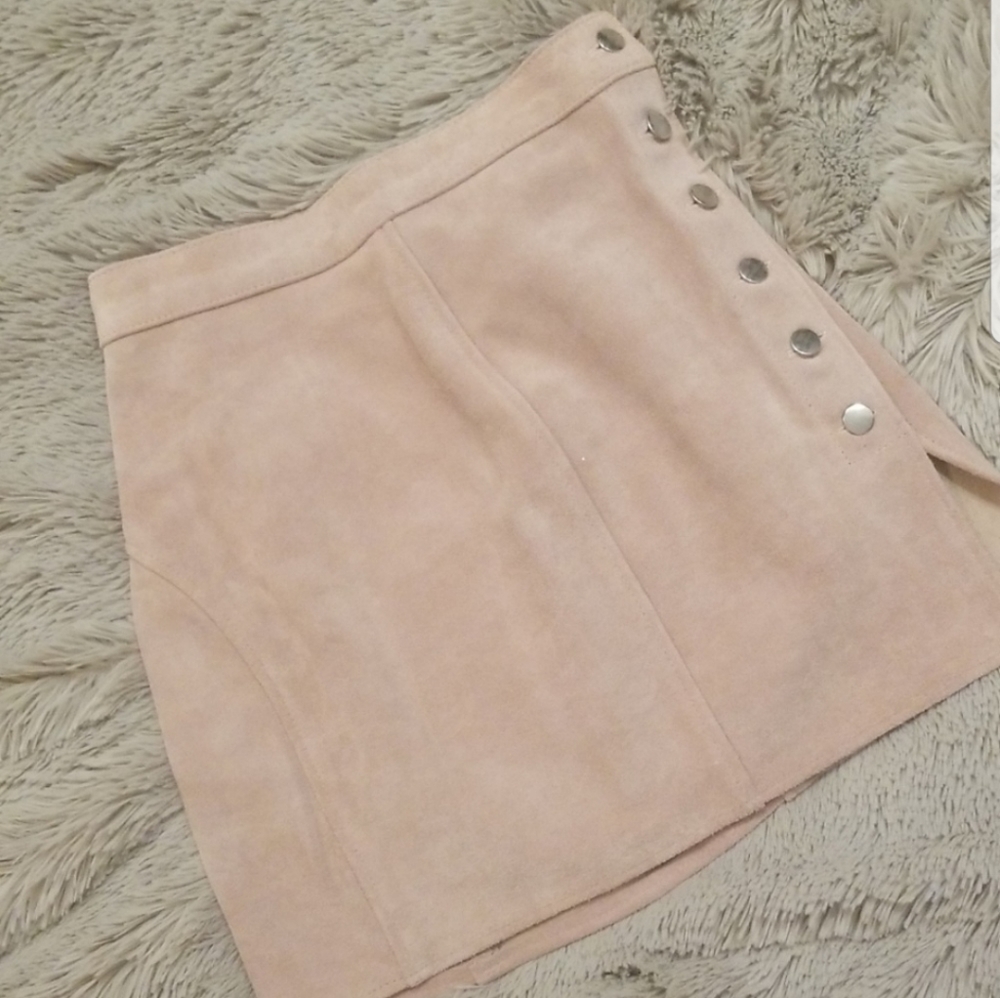 Free People Understated Suede Mini Skirt - Picture 5 of 5